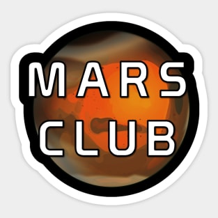 Mars Club Sticker